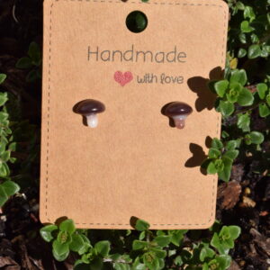 Mushroom Ear Stud